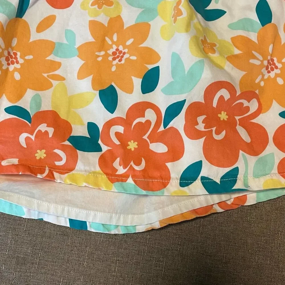 Gymboree Bright Floral Cotton Sundress Girls Size 5